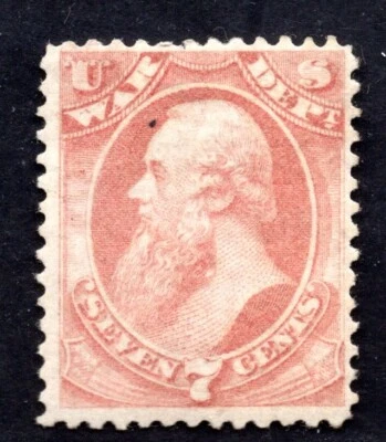 US 1873 OFFICIAL SCOTT # O87 ORIGINAL GUM MINT HINGED - Image 1 of 2