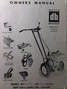 Sears db David Bradley Handiman Tractor Owner & Parts Manual 917.60114 917.60115 - Picture 1 of 1