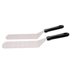 2 Pcs Frying Spatula Set Griddle Spatulas Bbq Scraper Pancake Flipper - Picture 1 of 12