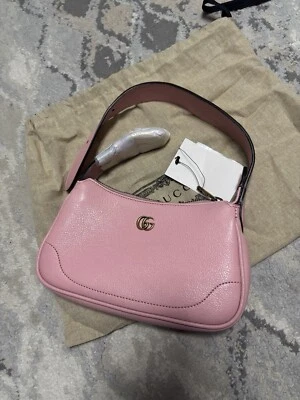 Nuevo Bolso de Hombro Gucci GG Marmont Afrodita 739076 Cuero Color Rosa Salvaje (rosa) Foto 1 de 4