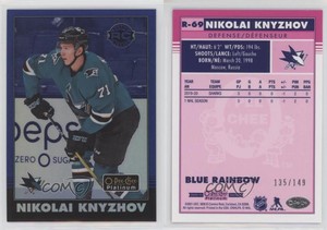 2020 O-Pee-Chee Platinum Retro Rookies Rainbow Blue Nikolai Knyzhov Rookie RC