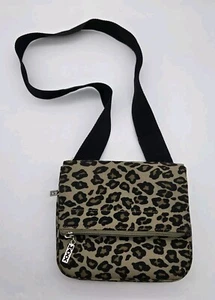 MAXX New York Fanny Pack Waist Bag Leopard Print Taupe Black Brown - Picture 1 of 15