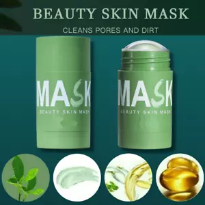 Green Clay Face Mask Clay Cleansing Mask Stick Facial Deep Blackhead Purifying - Picture 1 of 12