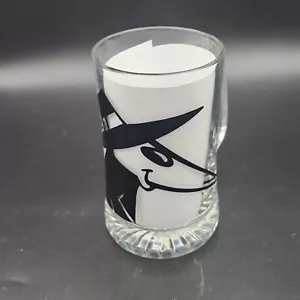 Spy vs. Spy Drinking Glass Black Spy Man in Black Me Mad Tankard Style 12 ounces - Picture 1 of 9