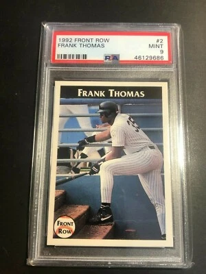 FRANK THOMAS 1992 Front Row Baseball Card #2 Graded PSA 9 MINT White Sox - Image 1 of 2