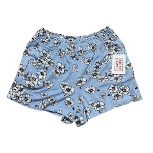 Bailey Lane Girl’s Size L (12-14) Light Blue Floral Smock Waist Knit Shorts *NWT - Picture 1 of 7
