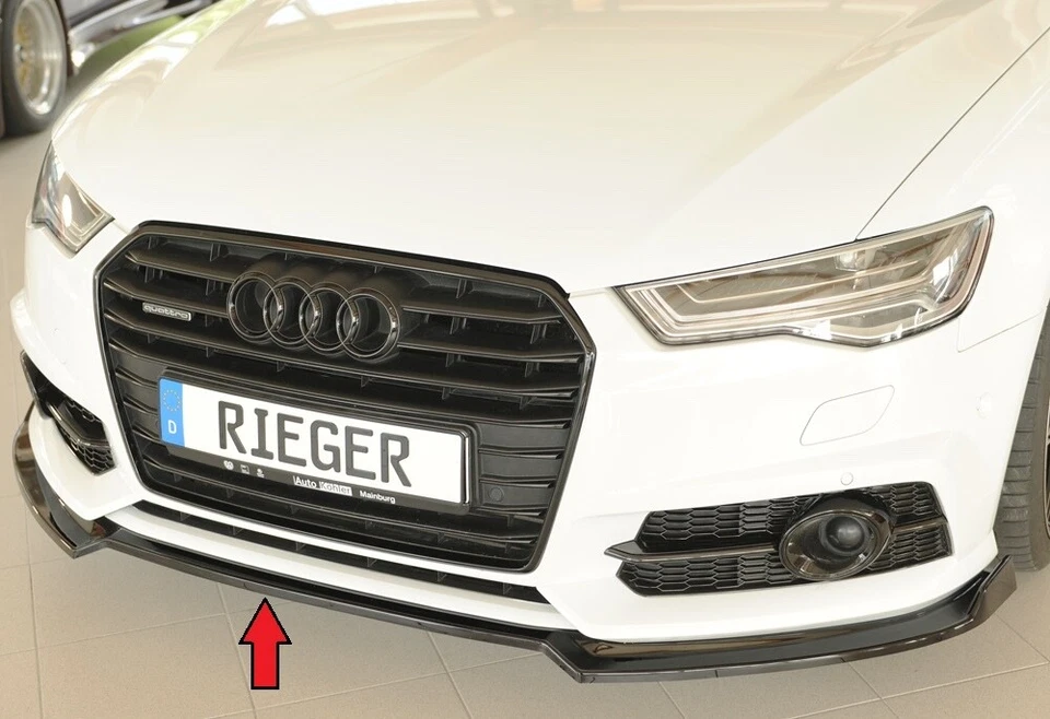 RIEGER Spoilerschwert Schwert passend für Audi A6 S6 4G Facelift 00088362 glanz