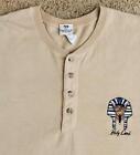 T-shirt Henley 4 boutons marron clair Princess Cruises Collection Holy Land