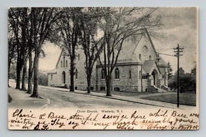 Christ Church Westerly RI Rhode Island postal de colección indivisa publicada 1905 - Imagen 1 de 2