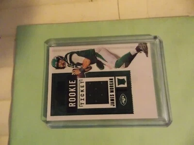 2020 Contenders James Morgan Rookie Ticket Jersey Relic RC #RTS-JMO Jets  - Image 1 of 2