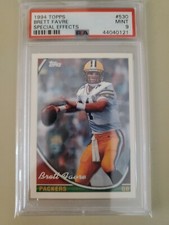 1994 Topps Brett Favre SPECIAL EFFECTS card #530 graded PSA 9 POP 8
