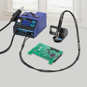 Stazione Saldante e Dissaldante Multifunzione Elettrica con Cavo Utensile per Saldatura - Foto 1 di 22