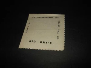 RARE KID ORY'S SIGNED AUTOGRAPH W/ BAND MEMBERS AT HIS RESTAURANT ON NAPKIN SIGN - Picture 1 of 7