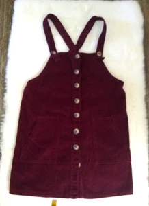Derek Heart Overall Kleid Cord Burgund Junior Taschen Größe S - Bild 1 von 9
