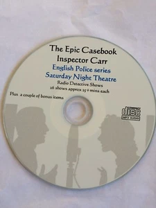 Epic Casebook of Inspector Carr - Detective OLD Time RADIO series Mp3 CD - Imagen 1 de 1