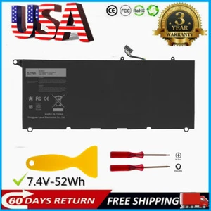90V7W JD25G Battery For Dell XPS 13 9350 XPS 13 9343 0DRRP JHXPY 5K9CP P54G001 - Picture 1 of 12
