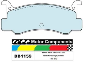 BRAKE PADS DB1159 TO SUIT Mazda,Ford,Dodge,Daihatsu 1985-2012 - Picture 1 of 2