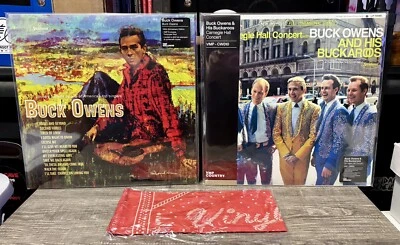 BUCK OWENS S/T Turquoise + Carnegie Hall Concert Yellow Vinyl Me Please LP NEW - Image 1 of 3