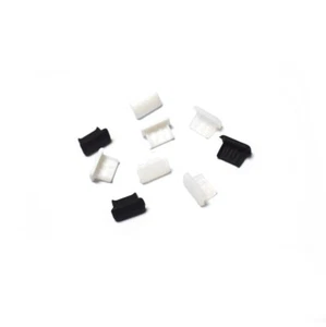 USB Port Dust Plug Interface Cover Protection White Transparent Black Red Pink - Picture 1 of 7