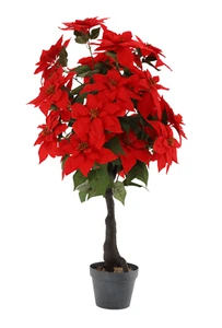 XXL Weihnachtsstern 100cm Künstlicher Bluemn Poinsettia Adventsstern Christstern - Bild 1 von 3