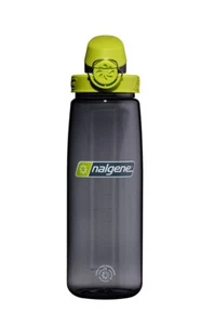 Nalgene 700ml Sustain On The Fly Bottle - Charcoal with Lime Cap - Picture 1 of 4