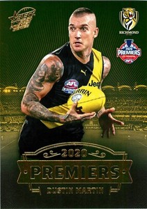 ✺New✺ 2020 RICHMOND TIGERS AFL Premiers Card DUSTIN MARTIN - 5 of 25
