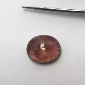 Fabulous bio color tourmaline cabochon gemstone good quality oval shape 9 carat - Picture 1 of 4
