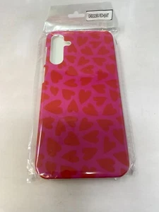 Hülle für Samsung Galaxy A15 5G Handyhülle Cover Slim S156V Rot & Pink mit Herzen - Bild 1 von 2