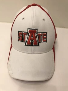 Adidas Arkansas State Red Wolves Climalite Ball Cap Hat S / M FitMax 70 Stretch - Picture 1 of 4