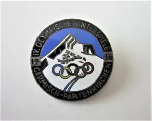 1936 GARMISCH PARTENKIRCHEN WINTER OLYMPICS PIN BADGE - Picture 1 of 4