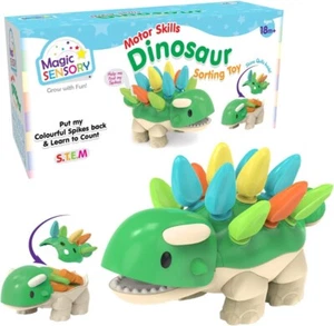 Dinosaur Sorting Toy – Educational STEM Dinosaur Toy for Color Sorting, Counting - Picture 1 of 2