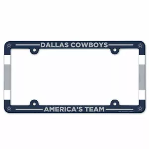 DALLAS COWBOYS AMERICA'S TEAM 6"x12" LICENSE PLATE FRAME NEW WINCRAFT 😎🏈 - Picture 1 of 1