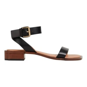 Simkhai Turner Sandalen schwarz Leder Blockabsatz minimalistisch Damen 39 - Bild 1 von 15