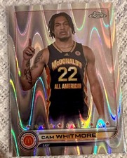 2022 Topps Chrome McDonald’s All-American Cam Whitmore RayWave #12 Villanova