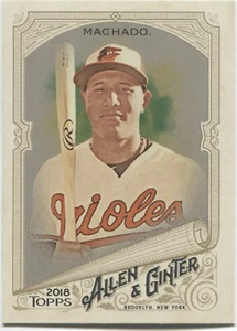 MANNY MACHADO 2018 Allen & Ginter SILVER GLOSSY HOT BOX -BALTIMORE ORIOLES- #164 - Picture 1 of 1