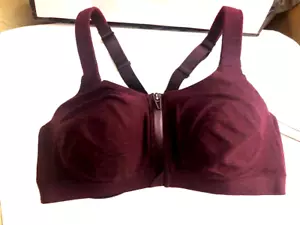 Victoria's Secret VSX Sport-BH Knockout vorne geschlossen, High Impact burgund meliert - Bild 1 von 3
