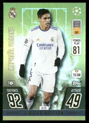 2021-22 Topps Match Attax UCL - Limited Edition RAPHAEL VARANE   - Image 1 of 2