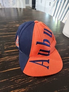 Vintage 1990s Auburn Tigers Z Tag Sportswear Color Blocked Snap Back Hat RARE - Picture 1 of 11