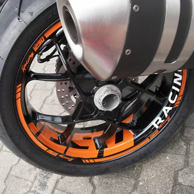 Felgenrandaufkleber passend für Supermoto KTM SuperDuke SD 1290 R & GT Dekor - Bild 1 von 3