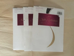 Set 3 Paar Silk Reflections Strumpfhosen Größe CD seidig transparent Shaper Buff Navy Pearl - Bild 1 von 2