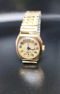 Vintage Men's 9ct rose gold VICEROY by SANDOZ wristwatch, Fully Serviced - Picture 1 of 4