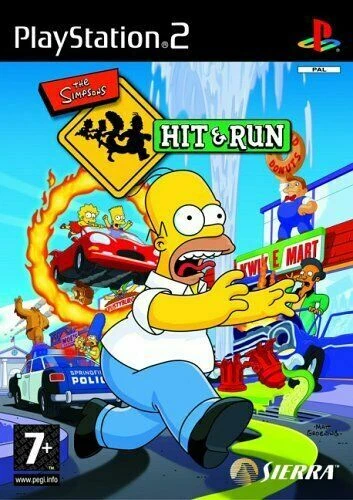 The Simpsons Hit & Run Sony PS2 Game RARE VGC PLATINUM Edition 90s 80s Cartoons  - Image 1 of 1