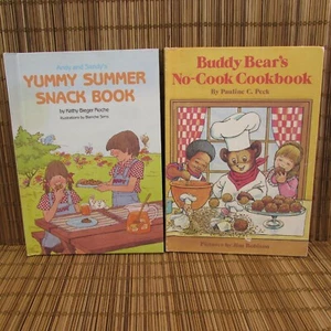 Lot 2 Weekly Reader Childrens Cookbooks Buddy Bears No Cook Yummy Summer Snack  - Bild 1 von 12