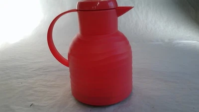 Emsa Samba N4010700 Vacuum Jug, Plastic Glass, 1 Liter, Wave Coral Flasks Mugs - Image 1 of 4