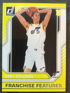 2024-25 Panini Donruss Franchise Features #12 Cody Williams RC Utah Jazz - Picture 1 of 2