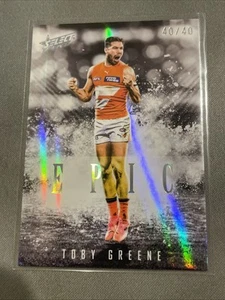 Select AFL Epic Black 2025 #EB18 TOBY GREENE GWS 40/40 FIN DE LÍNEA - Imagen 1 de 4