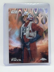 2025 Topps Chrome Star Wars #126 Jess Pava Raywave Refractor - Picture 1 of 2