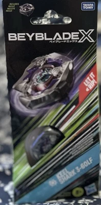 Beyblade X Keel Shark 3-60LF Топ Бустер Упаковка Новая Фиолетовая Версия 5D Совершенно Новая - Изображение 1 из 2