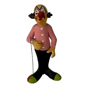Vintage Mexikanische Volkskunst Gangsta Clown Figur / Handbemalt. COOL! - Bild 1 von 7