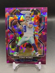 2021 Panini Prizm Tony Romo Purple Ice 9/225 NUMERO MAGLIA Dallas Cowboys #247 - Foto 1 di 2